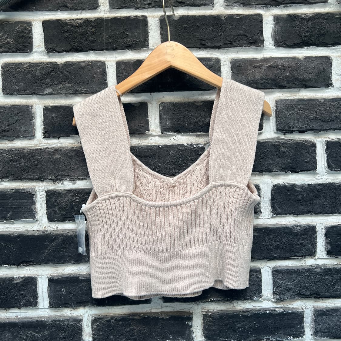 크롭 니트 뷔스티에 상품이미지4