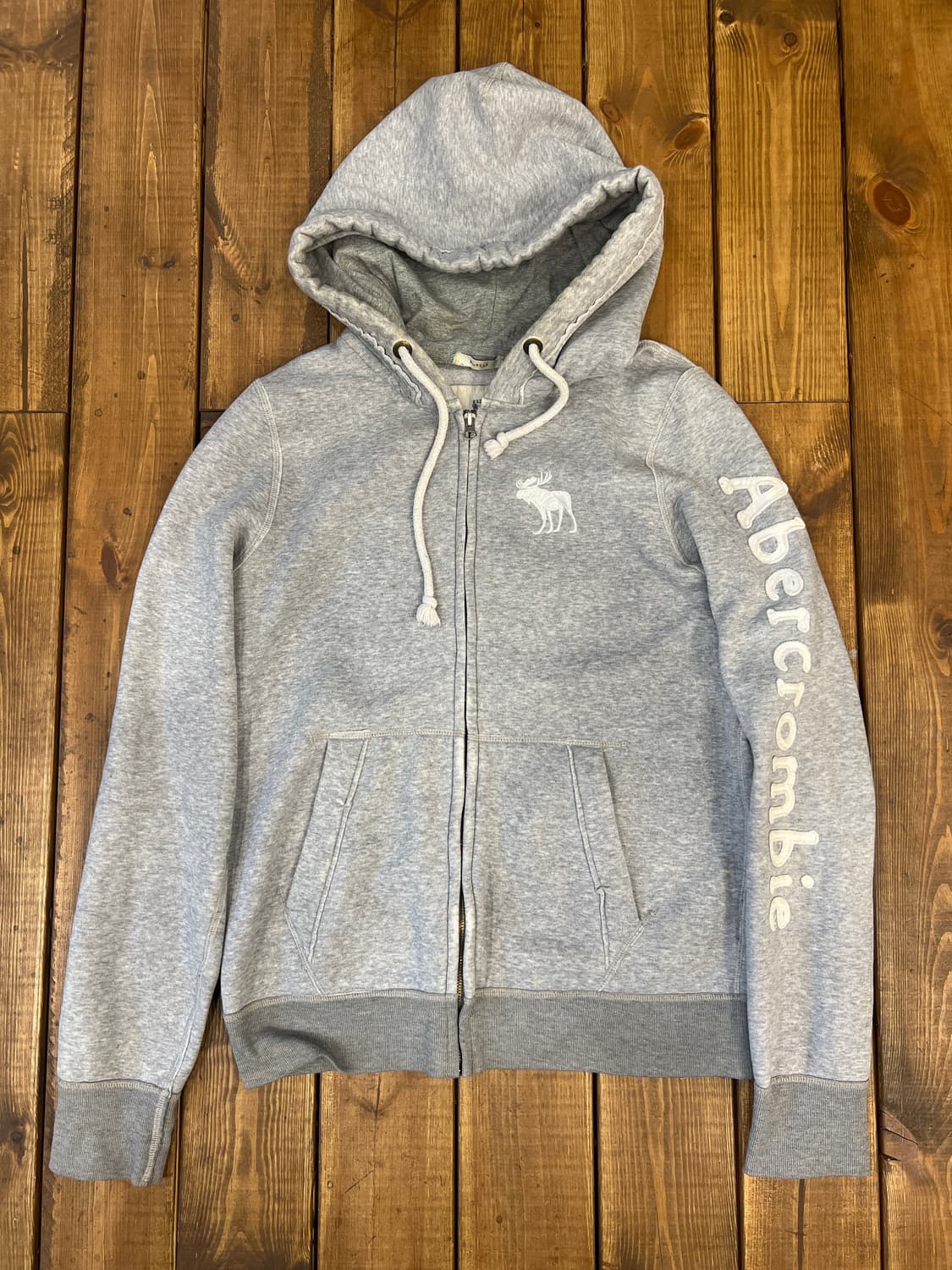 아베크롬비 그레이 로고 후드집업  상품이미지6