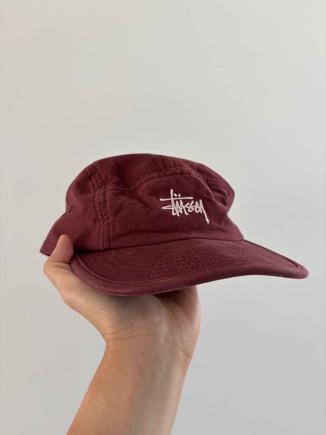stussy 스투시 헌팅 캠프캡 와인 컬러 상품이미지1