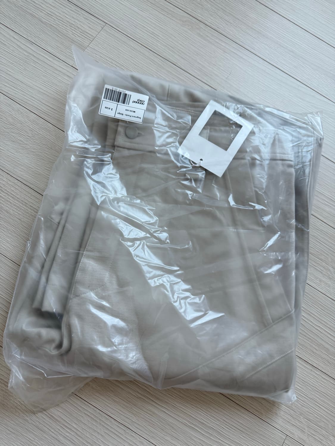 논노드 세그먼트 팬츠 베이지 3 사이즈 상품이미지1