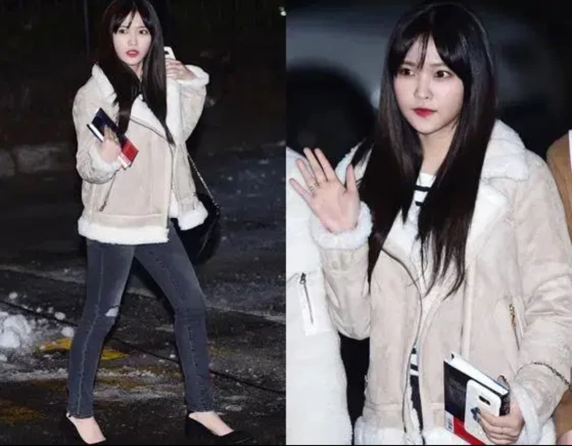 레드벨벳 예리 착용 soup 수프 무스탕 라이더 자켓 갸루 빈티지 상품이미지1