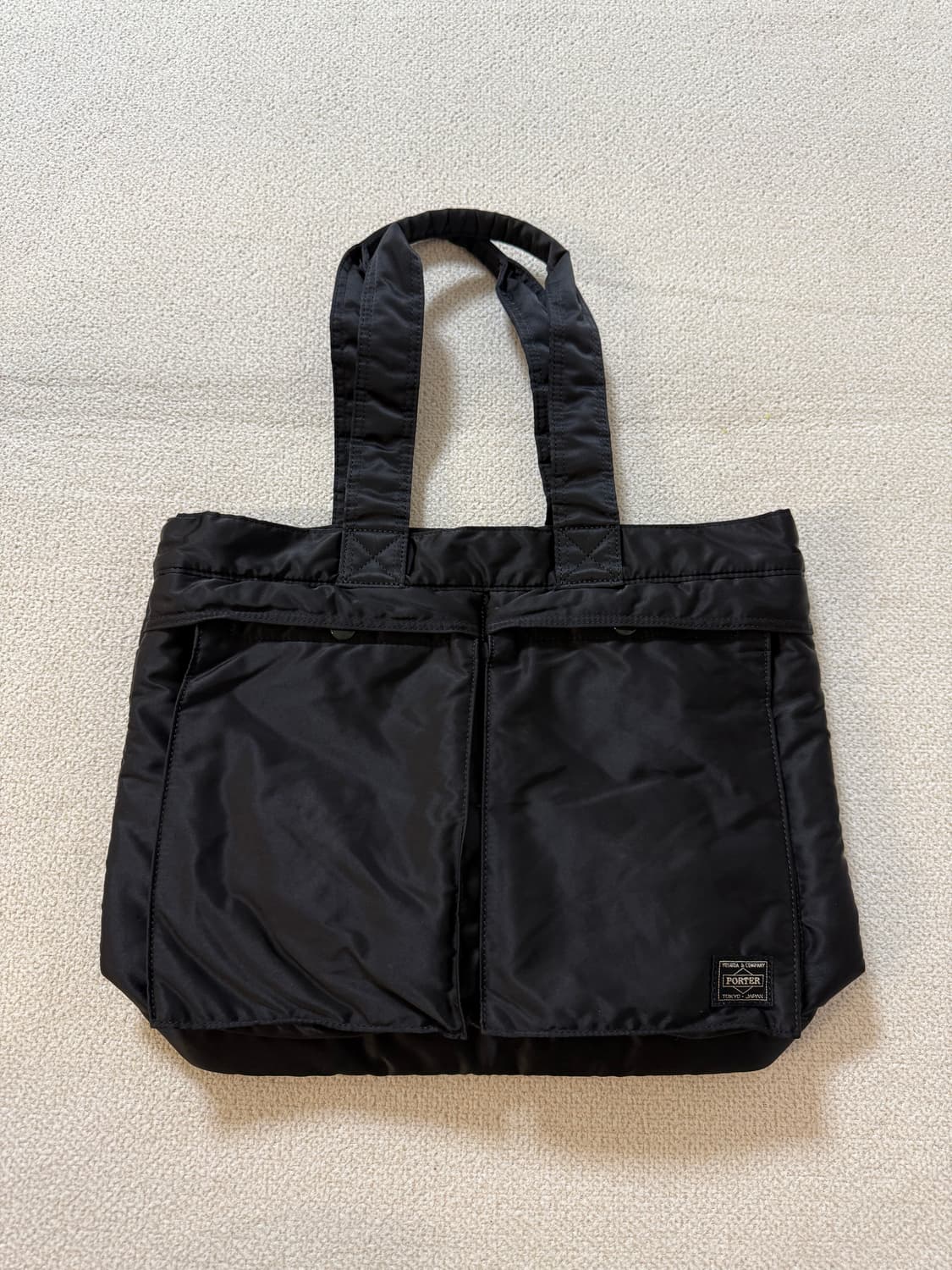 PORTER 신형 포터 탱커 토트백 블랙 상품이미지1