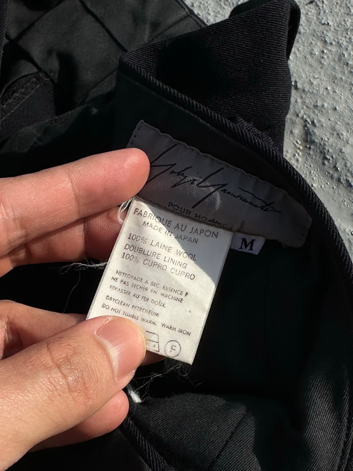 90s Yohji yamamoto 요지야마모토 울 슬랙스  상품이미지4