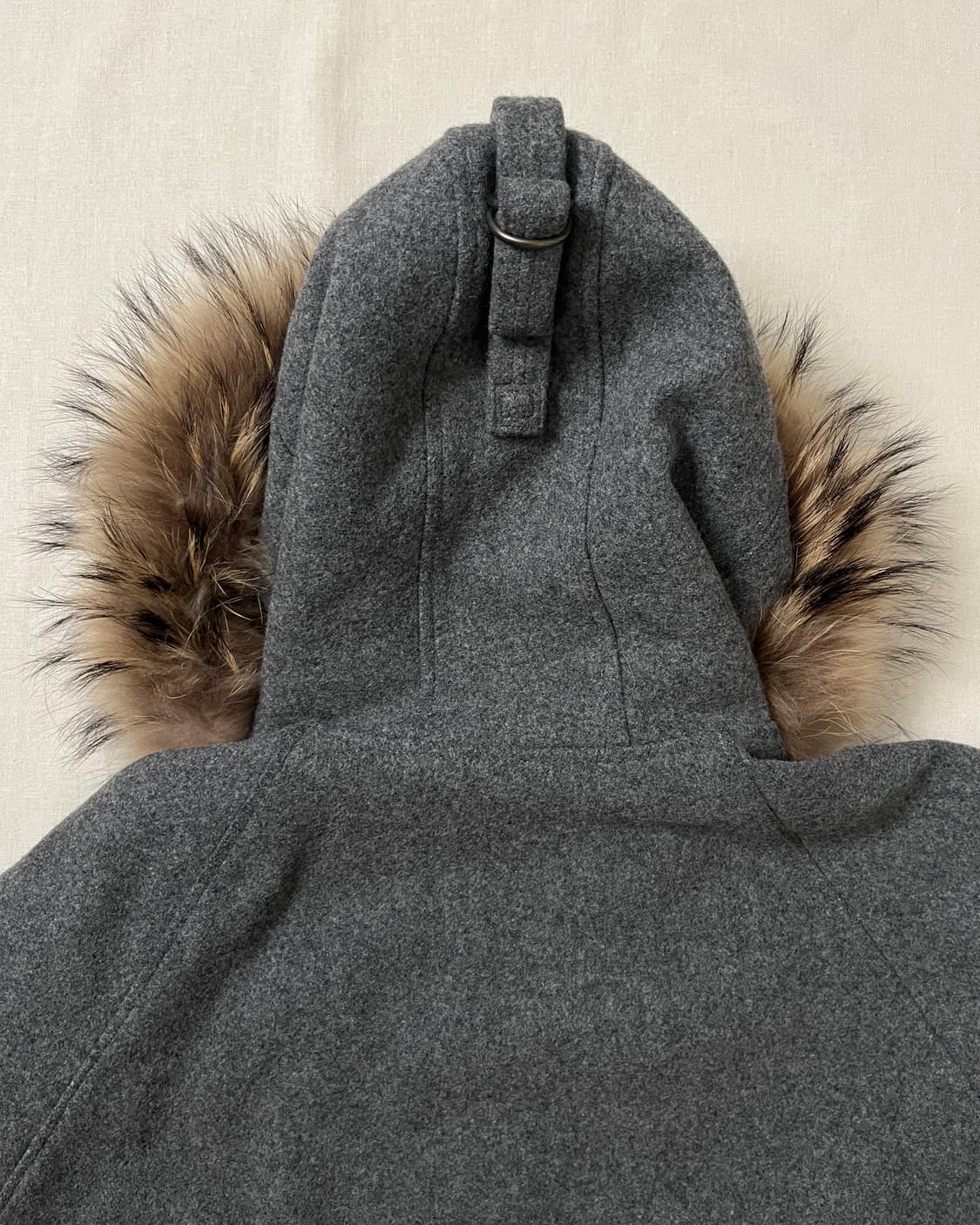 Kolor 멜튼 울 퀄팅 후드 파카 컬러 라쿤퍼 상품이미지6