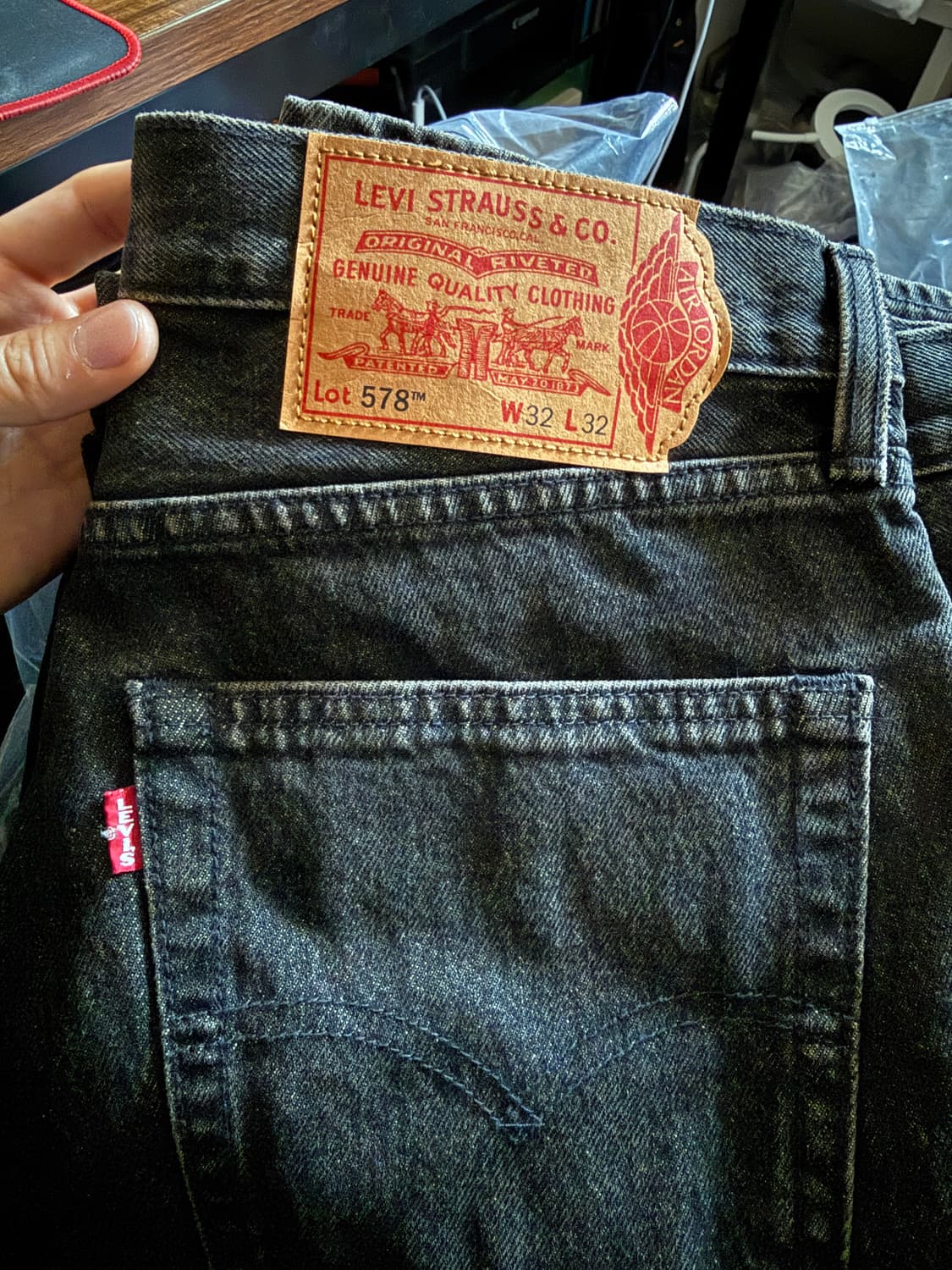 리바이스 조던 콜라보 배기 진 데님 32/32 상품이미지1