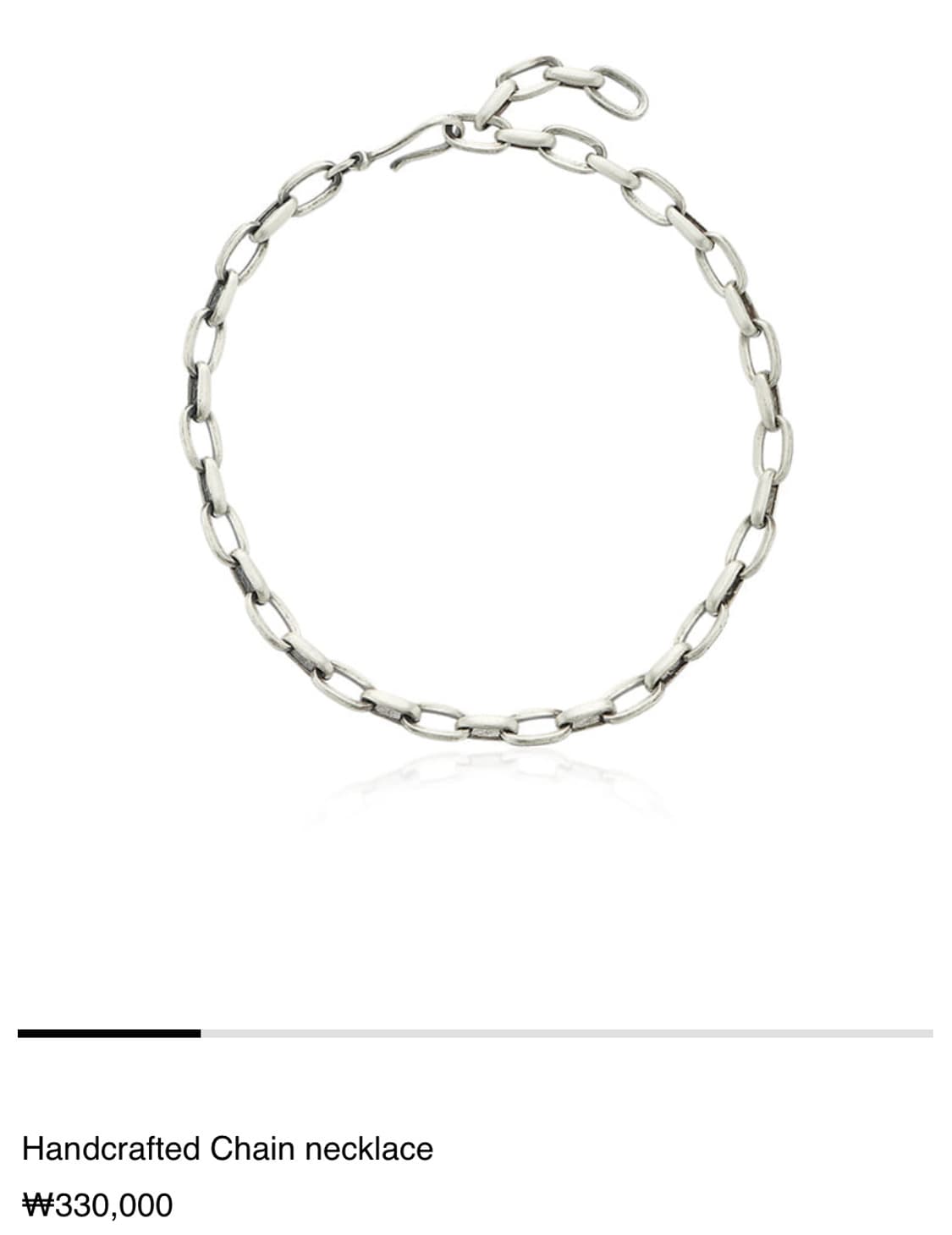 Zero han x 실버 체인목걸이 상품이미지2