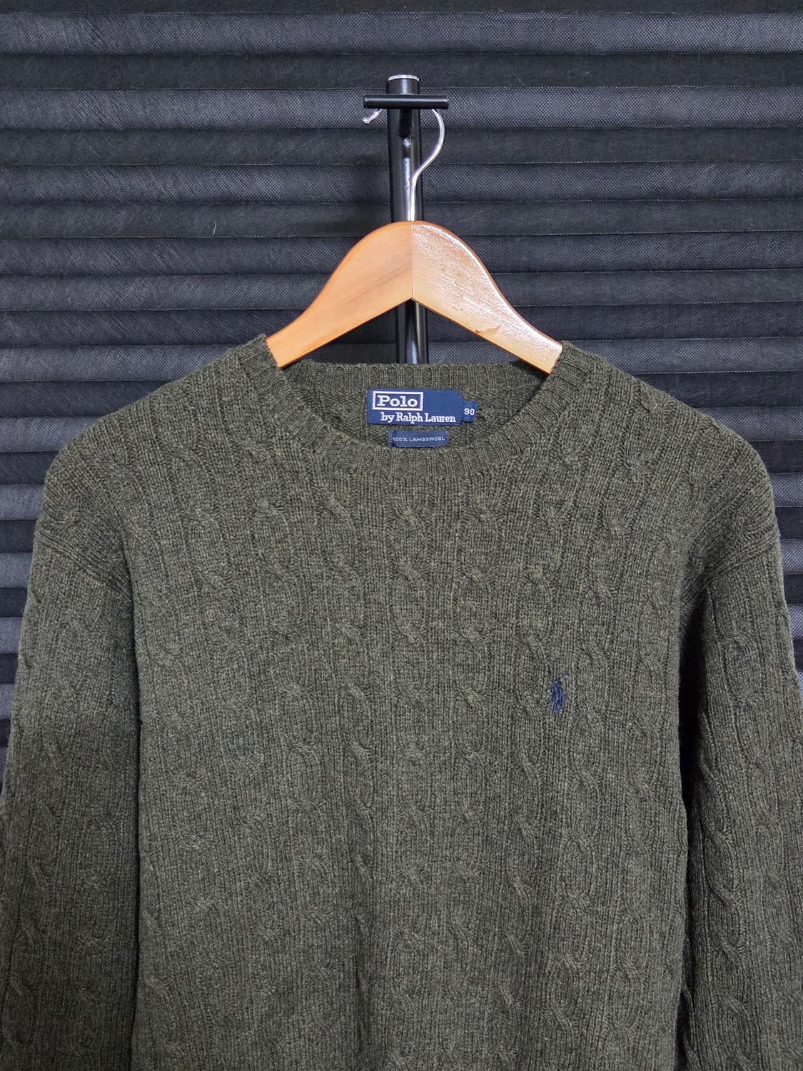 [폴로 랄프로렌] 램스울 케이블 크루넥 니트 스웨터 | 00068 상품이미지2