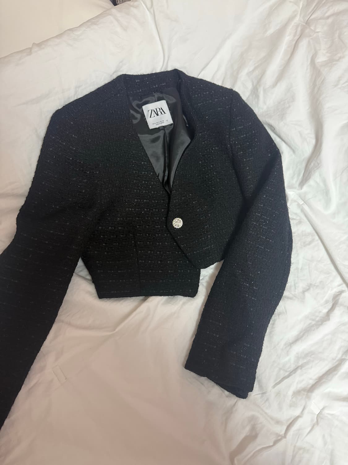 자라 크롭 트위드 상품이미지1