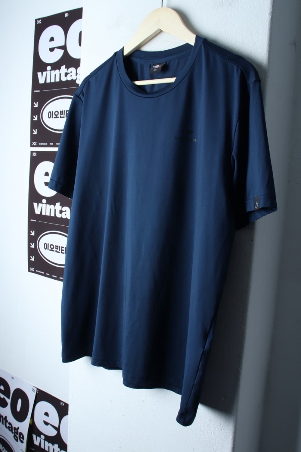 (2XL) 아이더 반팔 티셔츠 빅사이즈 기능성 네이비-H33632 상품이미지1