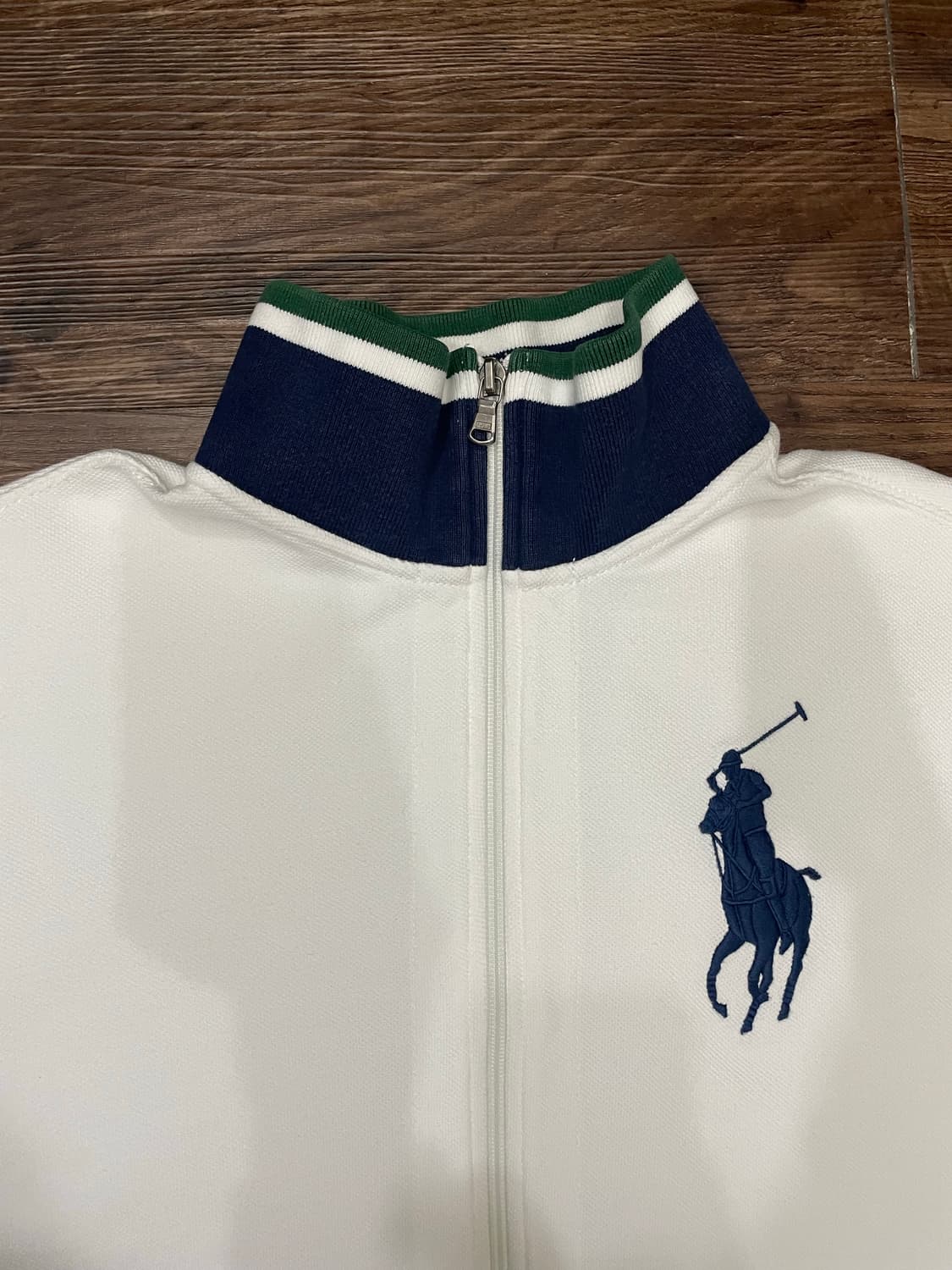 폴로 빅포니 코튼 집업 자켓 화이트 상품이미지2