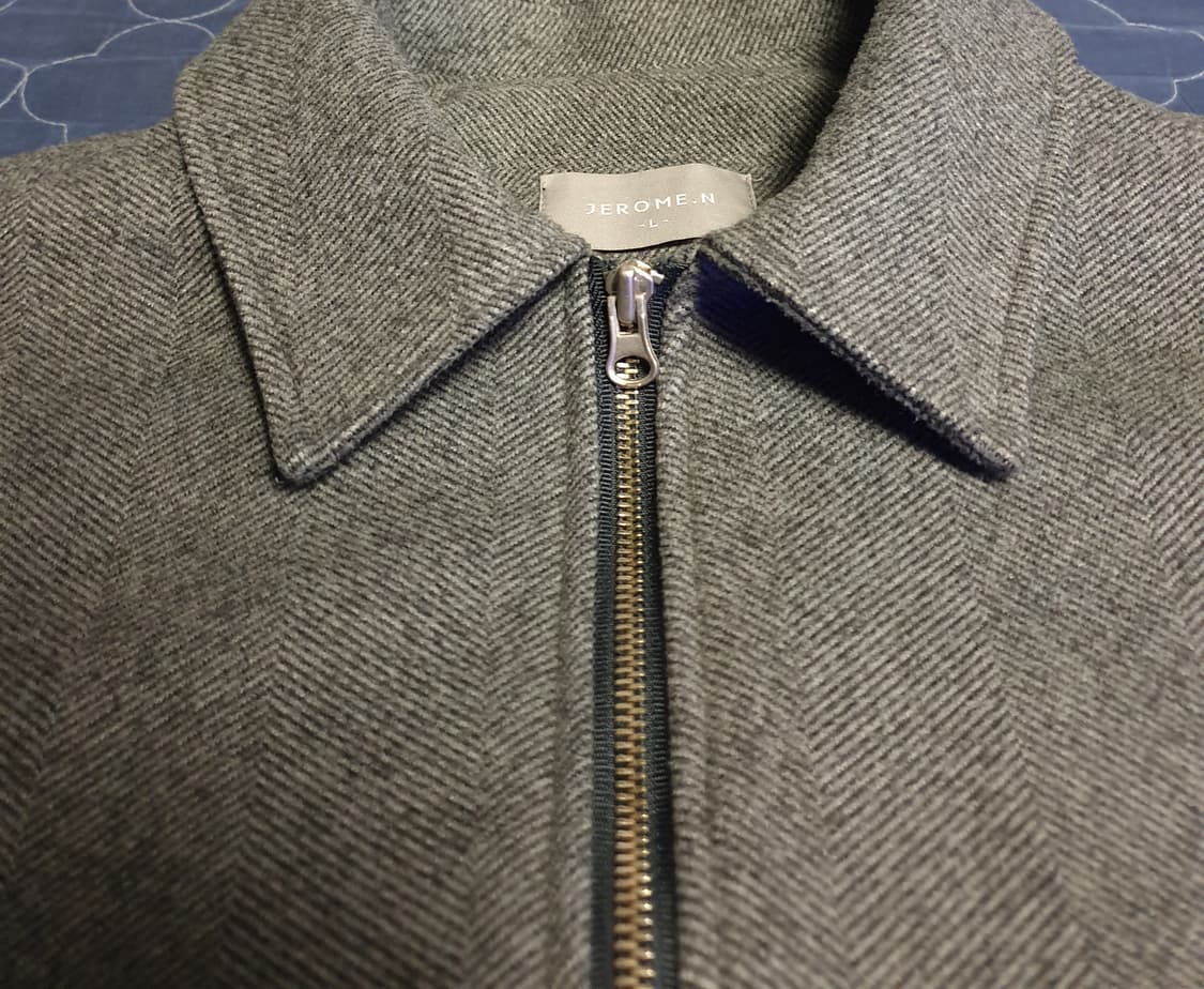 제롬앤 클래식 헤링본 어깨포켓 봄버자켓 그레이 (L) 상품이미지2
