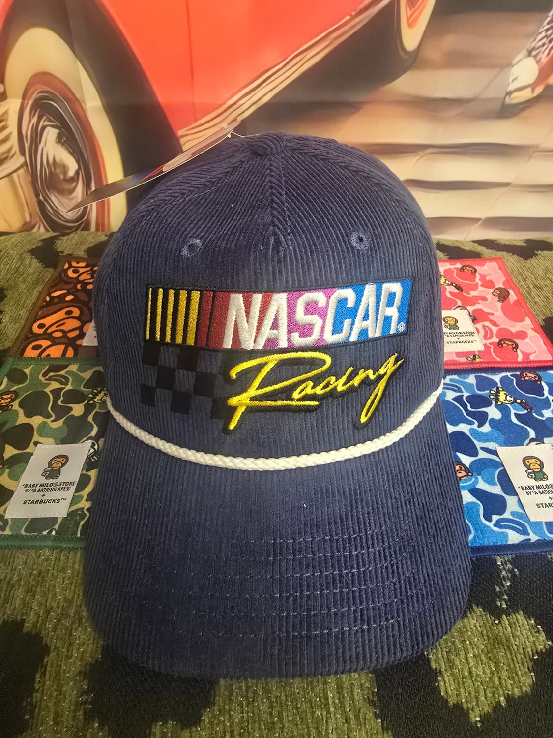 NASCAR 레이싱 스냅캡 골덴모자 상품이미지1