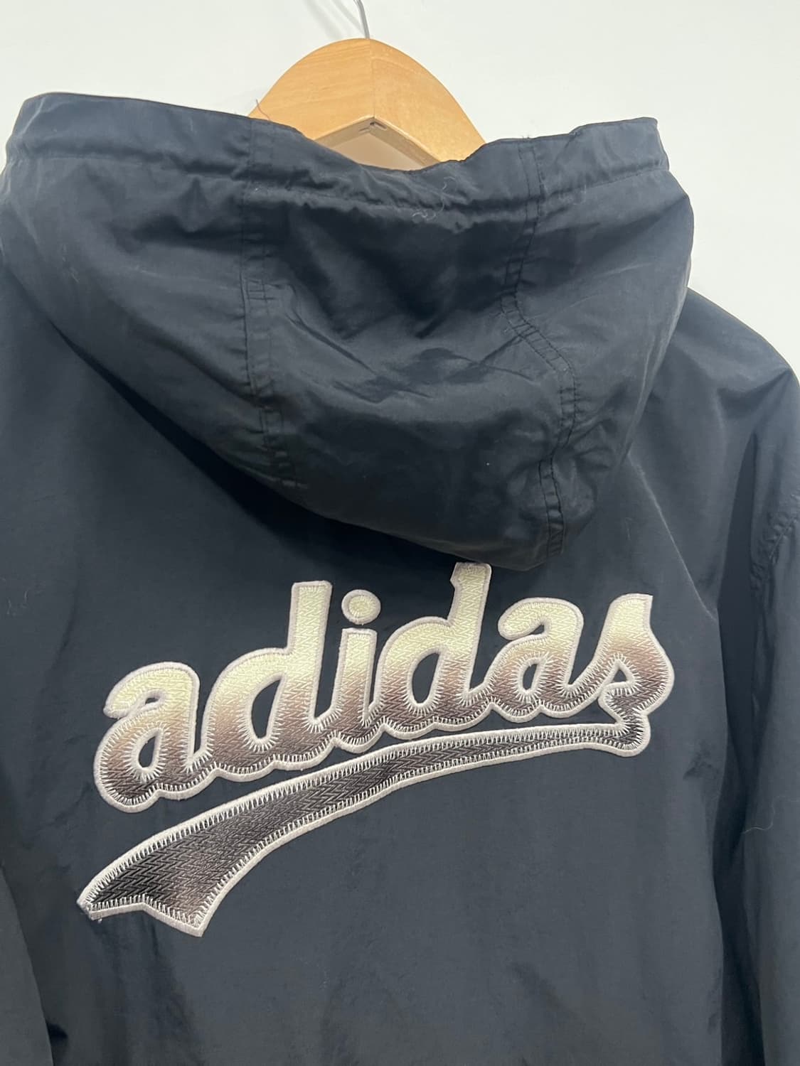 00s 아디다스 베이스볼 스펠링 로고 올드스쿨 바람막이 상품이미지8