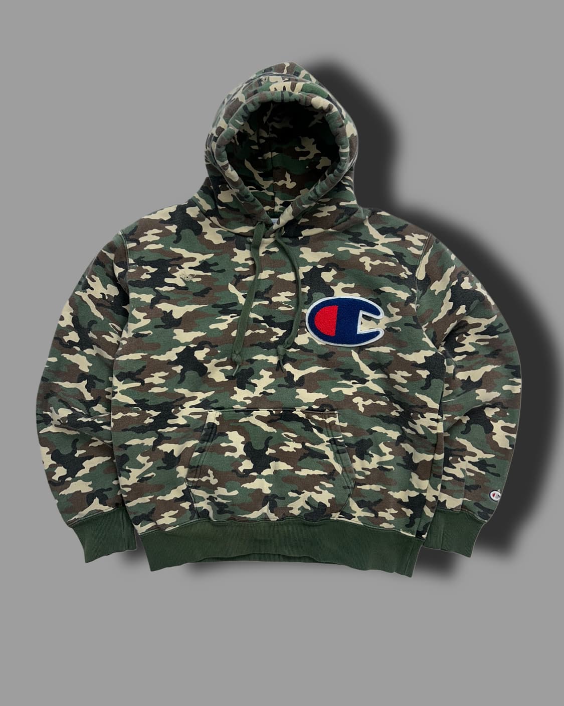 챔피온 제펜 카모 빅로고 후드티 L 상품이미지4