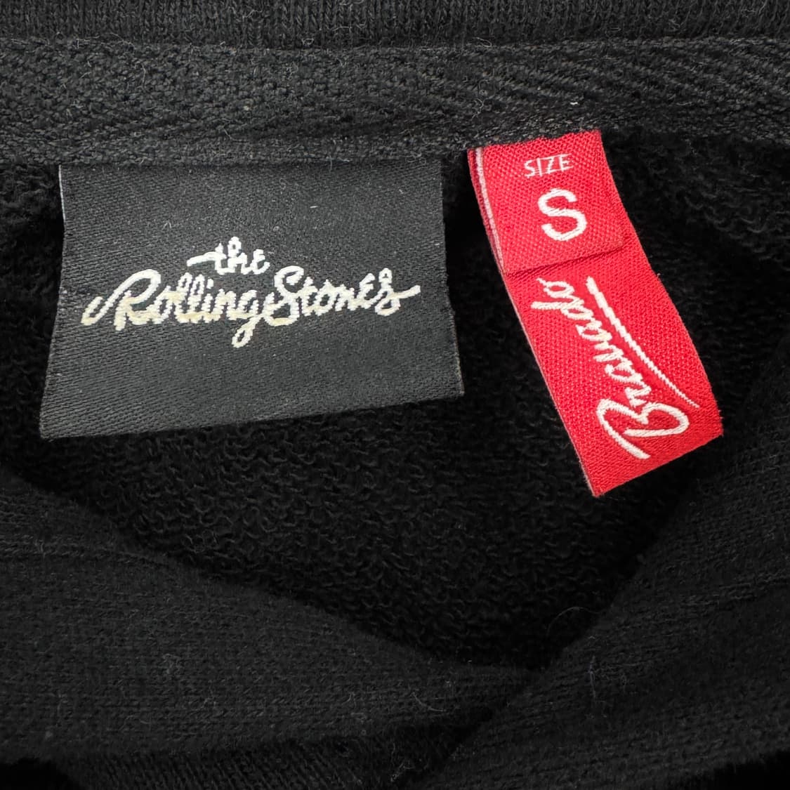 롤링스톤즈 오피셜 텅 빅로고 스웻 후드티 블랙 상품이미지4