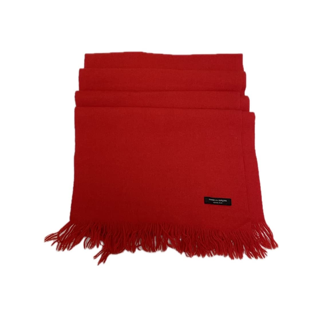 꼼데가르송 옴므 플러스 머플러 레드 상품이미지3