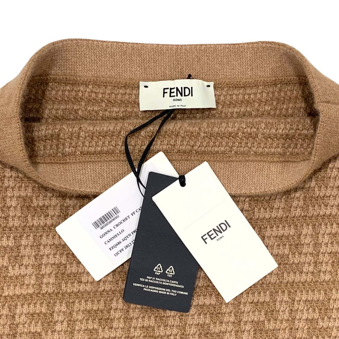 펜디 FF크로쉐 캐시미어 니트 밴딩 스커트 상품이미지4