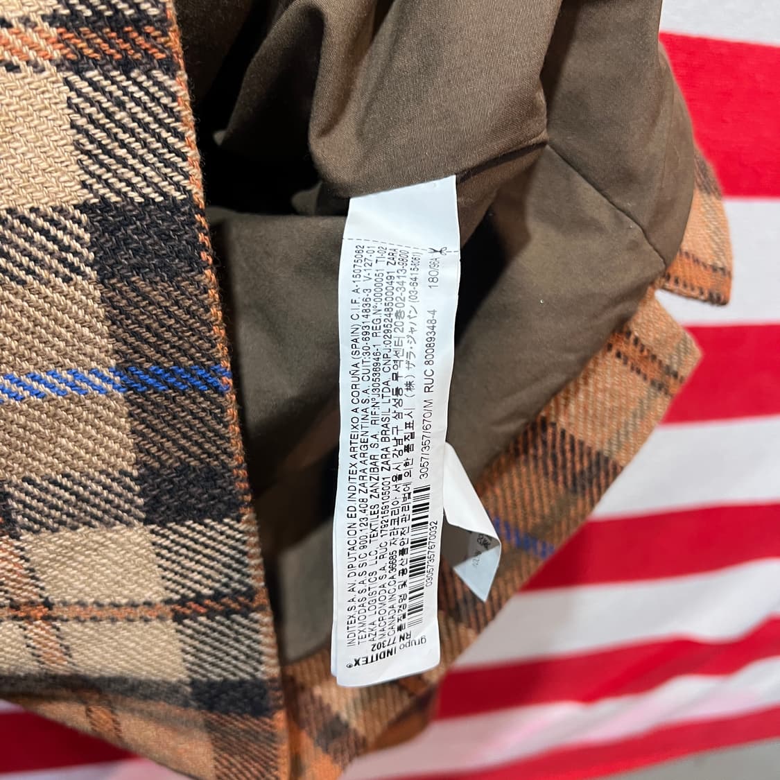 자라 체크자켓 상품이미지4