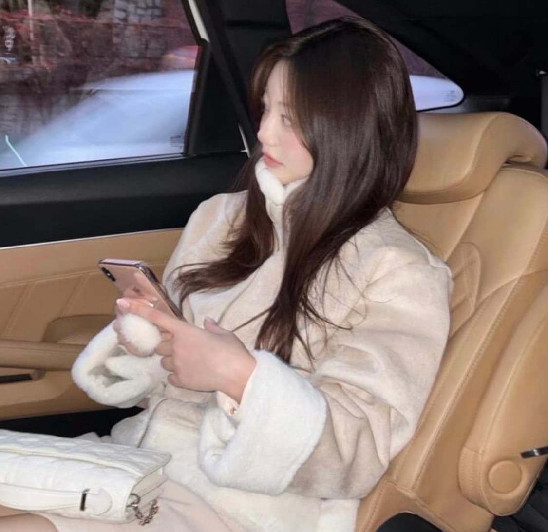 제니오 zaenio 라핀 스웨이드 무스탕 - ivory 상품이미지2