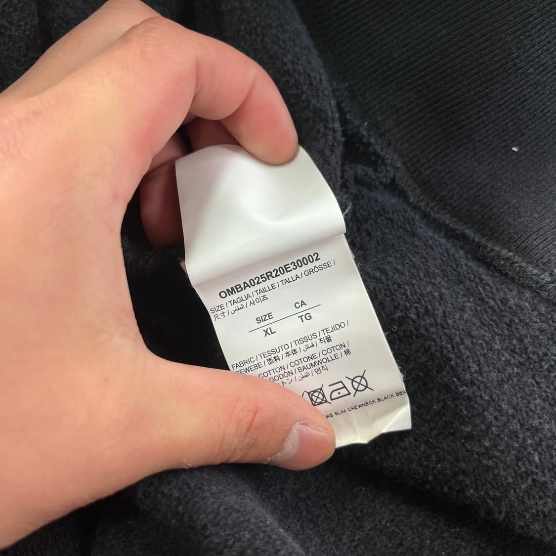 100 19f/w 오프화이트 lo 맨투맨 상품이미지10