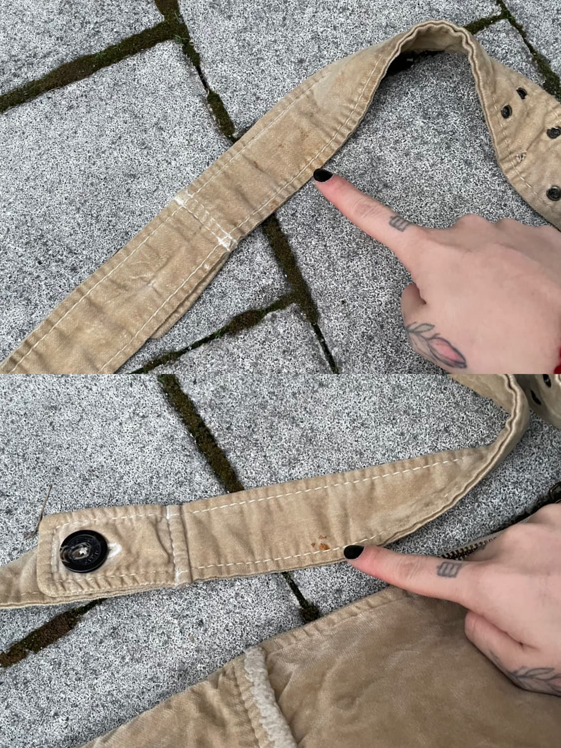 (빈티지)00‘s Gap 갭 코듀로이 양털 크로스 토트백 상품이미지8