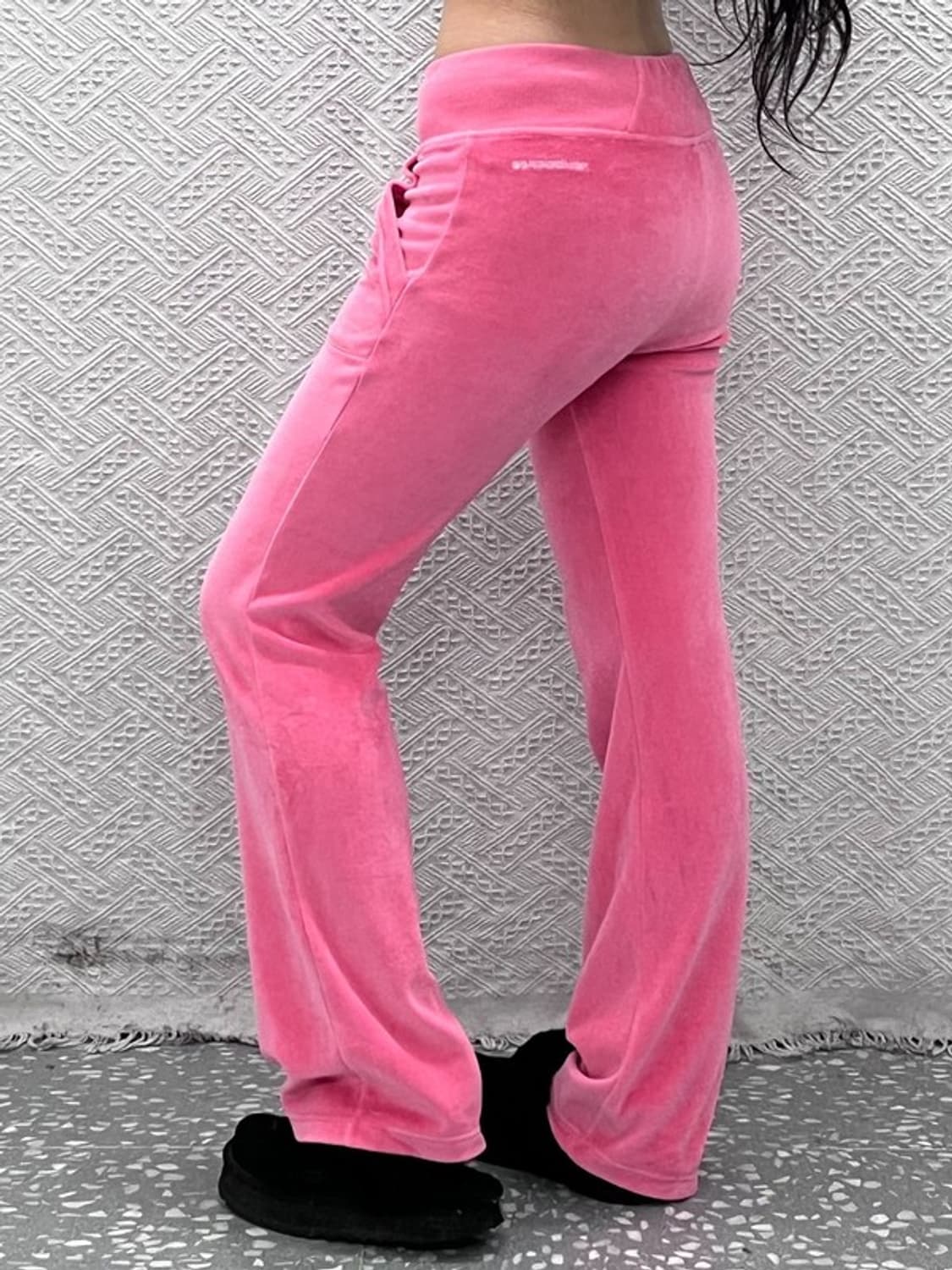 뉴발란스 Y2K 대장급 레트로 핑크 벨벳 트레이닝 팬츠 S C10761 상품이미지2