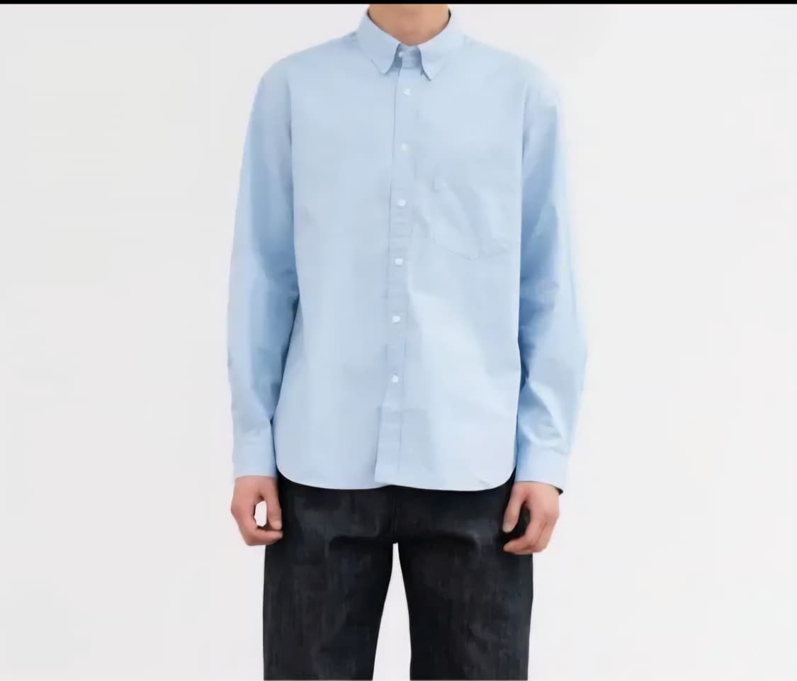 포터리 수피마 코튼 옥스퍼드 셔츠 팝니다. 상품이미지3