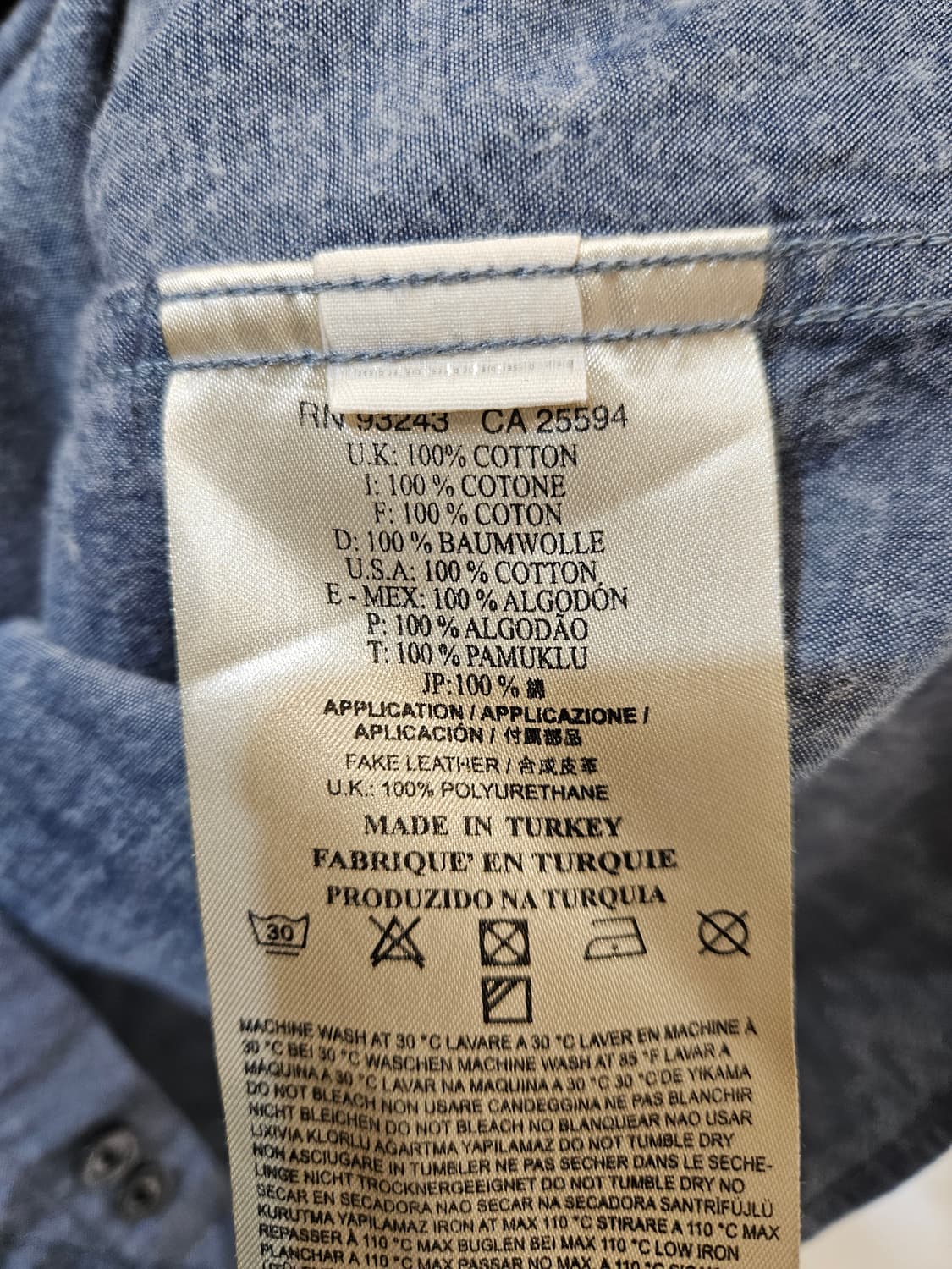 디젤 블랙 골드 패턴 셔츠 상품이미지5