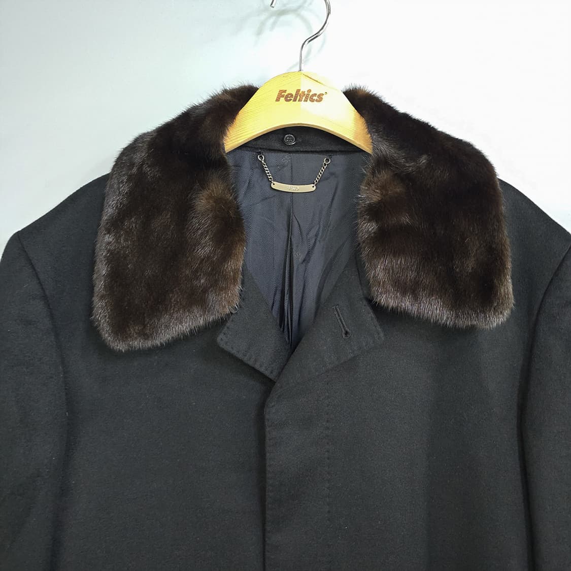 바쏘(BASSO) 캐시미어 밍크퍼 코트 105 상품이미지2