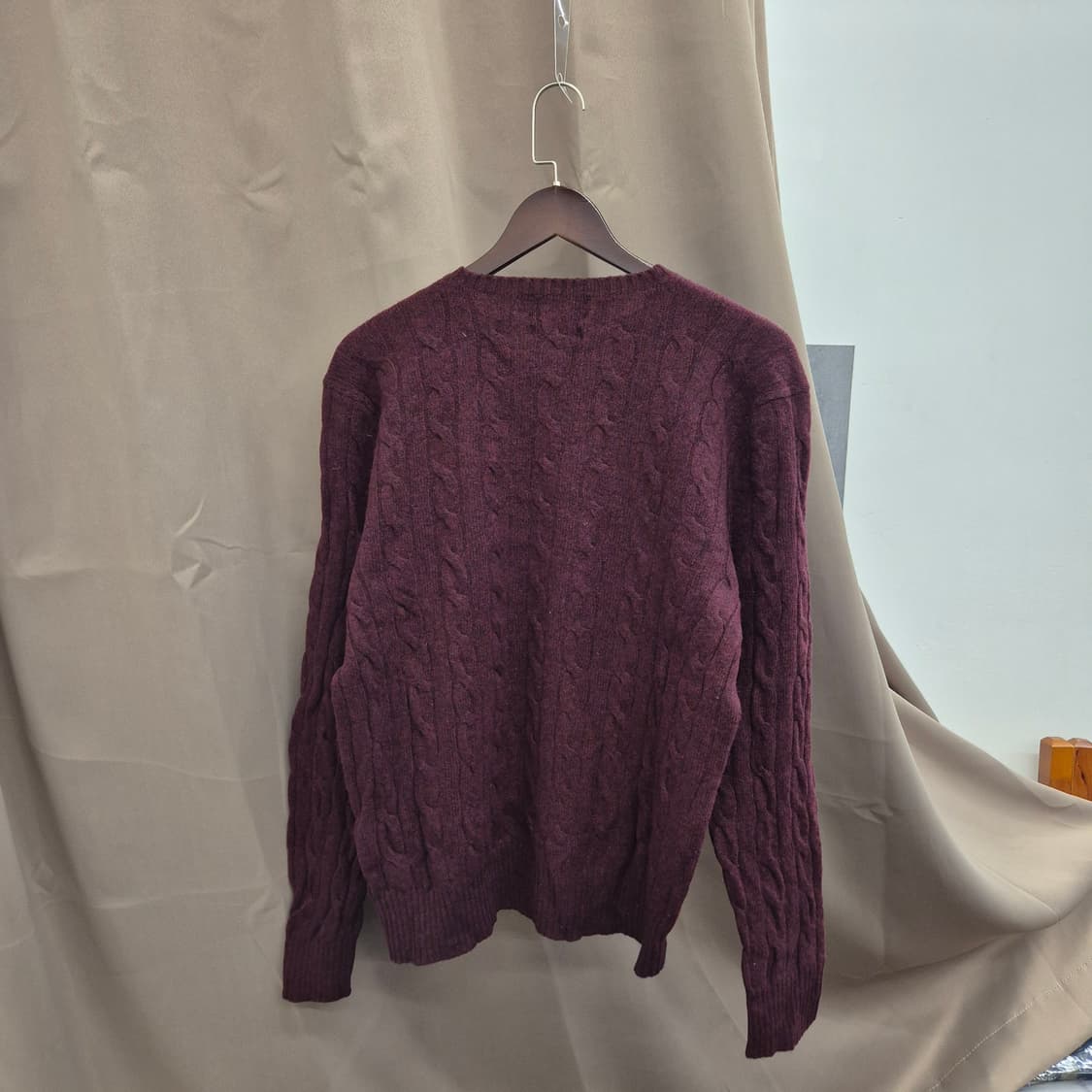 폴로 랄프로렌 램스울 케이블 니트 XL 상품이미지3