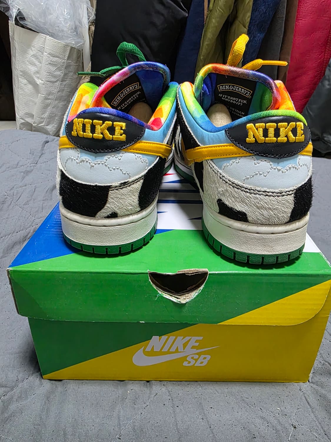 중고,285) 나이키 벤앤제리스 SB 덩크 로우 청키 덩키 상품이미지2