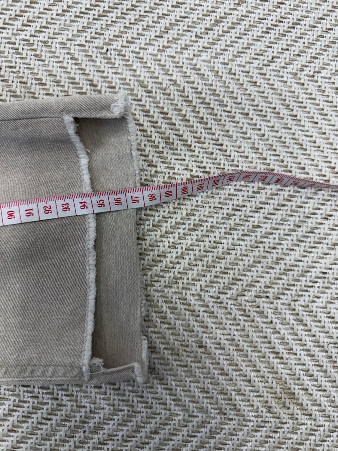 정품)TIME 타임 한섬 21ss 베이지 데님팬츠 64 상품이미지10