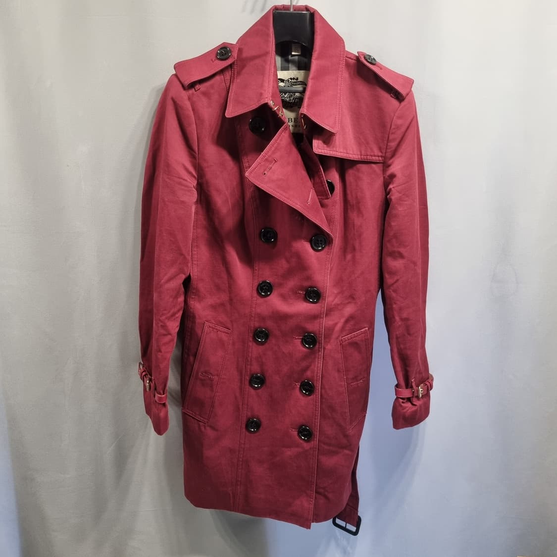 버버리 레드 트렌치 코트 UK8(55) 상품이미지1