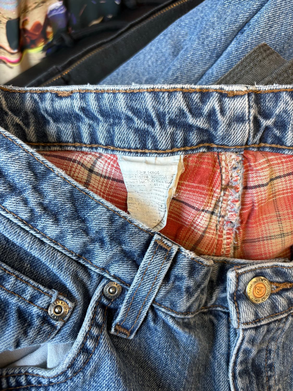 칼하트 빈티지 체크 블랭킷 데님 상품이미지4