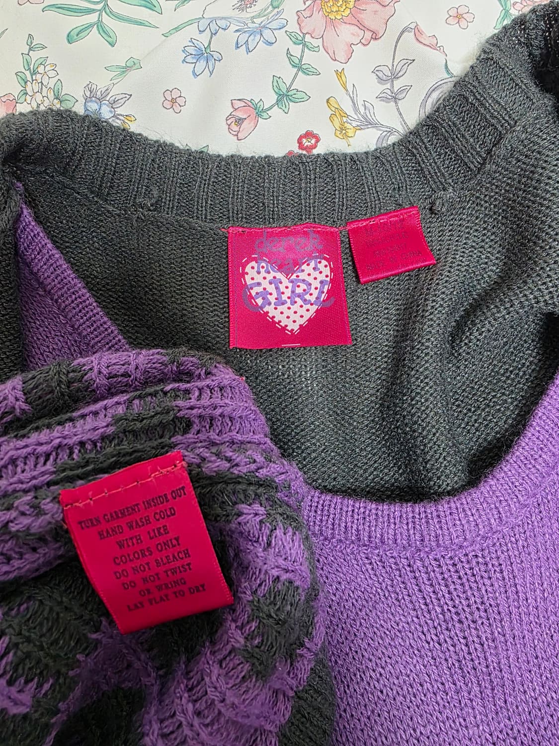 미국빈티지)퍼플 오네갸루st dia깔 호피레오파드니트벨트볼레로원피스y2k 상품이미지4