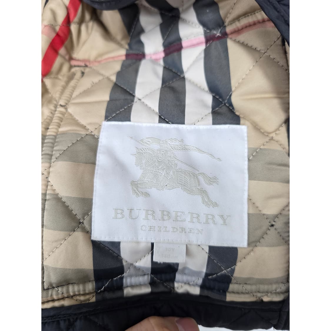 택포// 10Y 성인S 버버리 퀼팅 자켓  상품이미지2