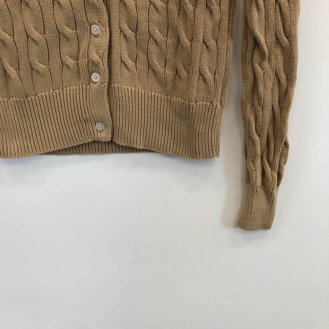 폴로 랄프로렌 화이트포니 케이블 니트가디건 S  상품이미지3