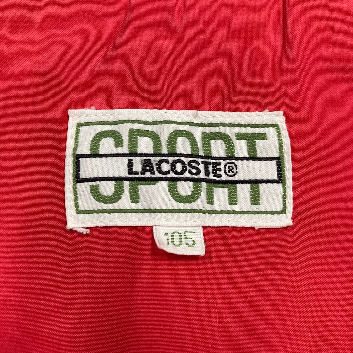 라코스테 레드 컬러 스몰 로고 바람막이 상품이미지4