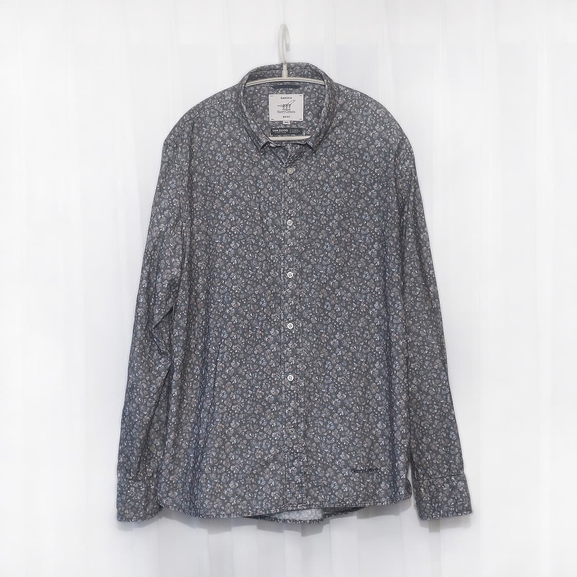 헨리코튼 텍스티나 플라워 올오버 긴팔 셔츠 (100-105) 상품이미지1