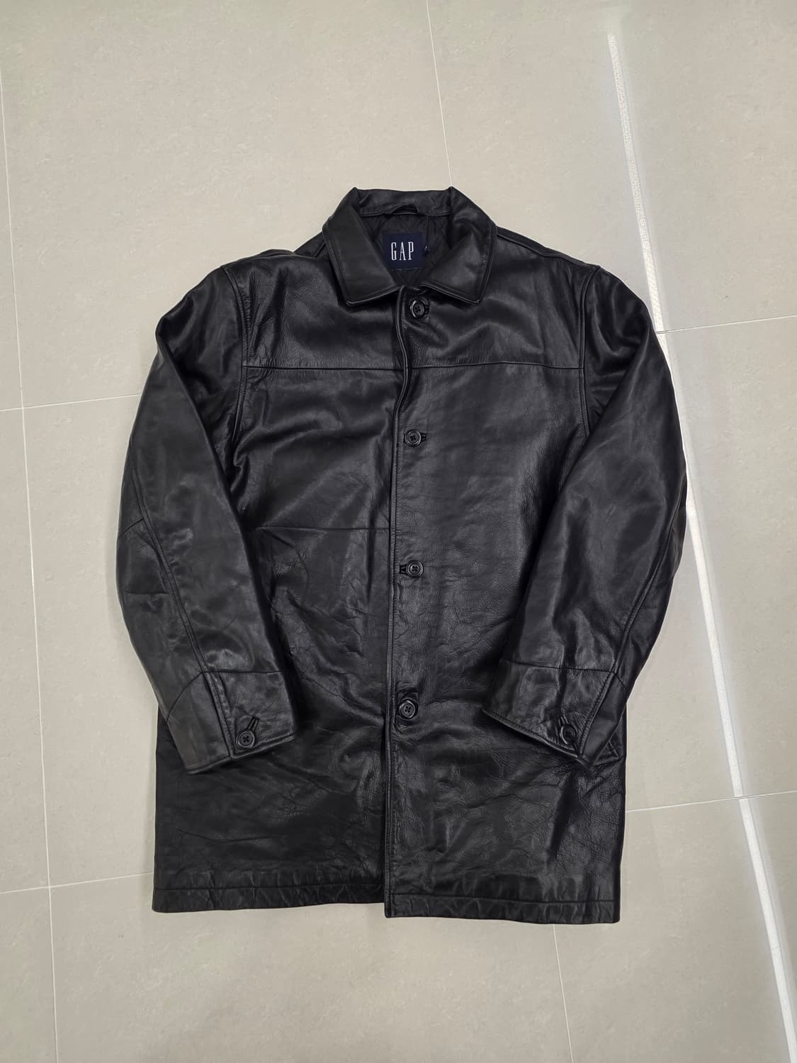 올드 갭 레더 카코트 L 상품이미지1