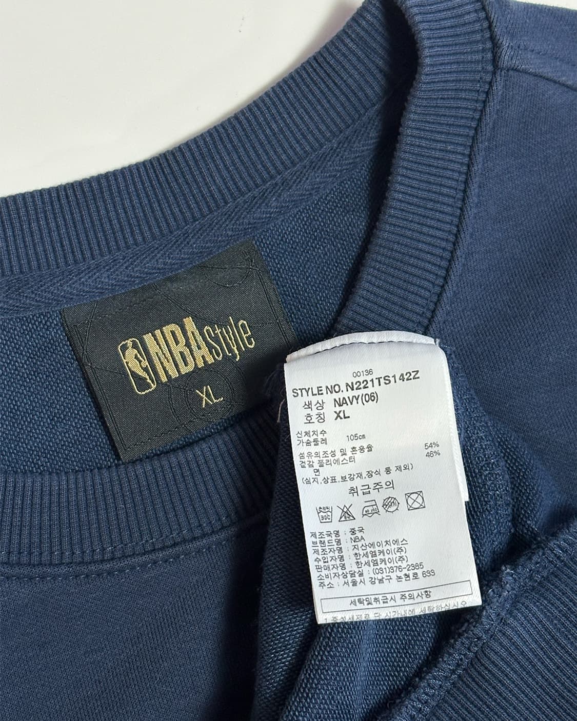 NBA 맨투맨 네이비 상품이미지6