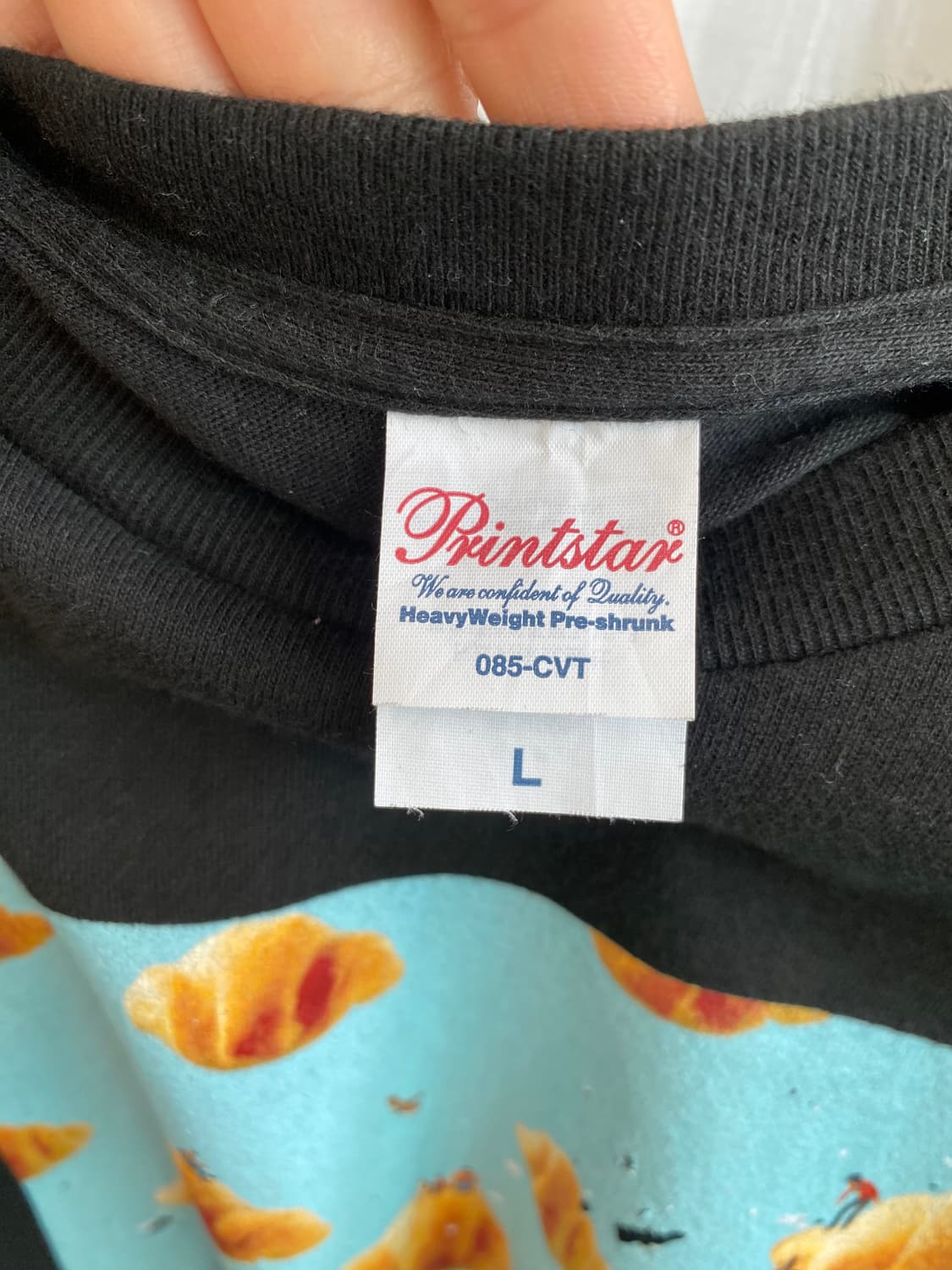 PRINTSTAR 블랙 반팔티셔츠(MEN L) 상품이미지6