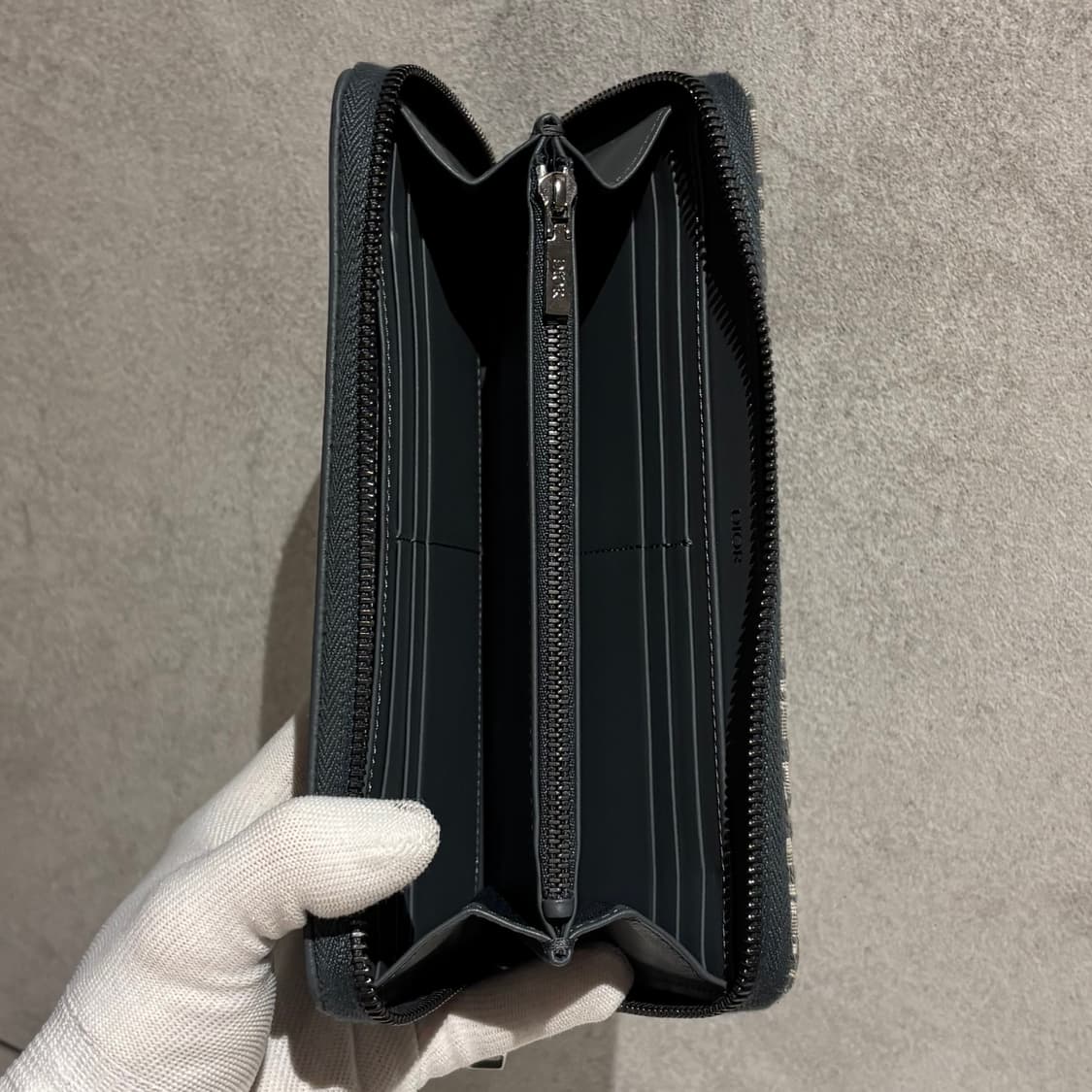 디올 오블리크 새들 지퍼돌이 장지갑 상품이미지6