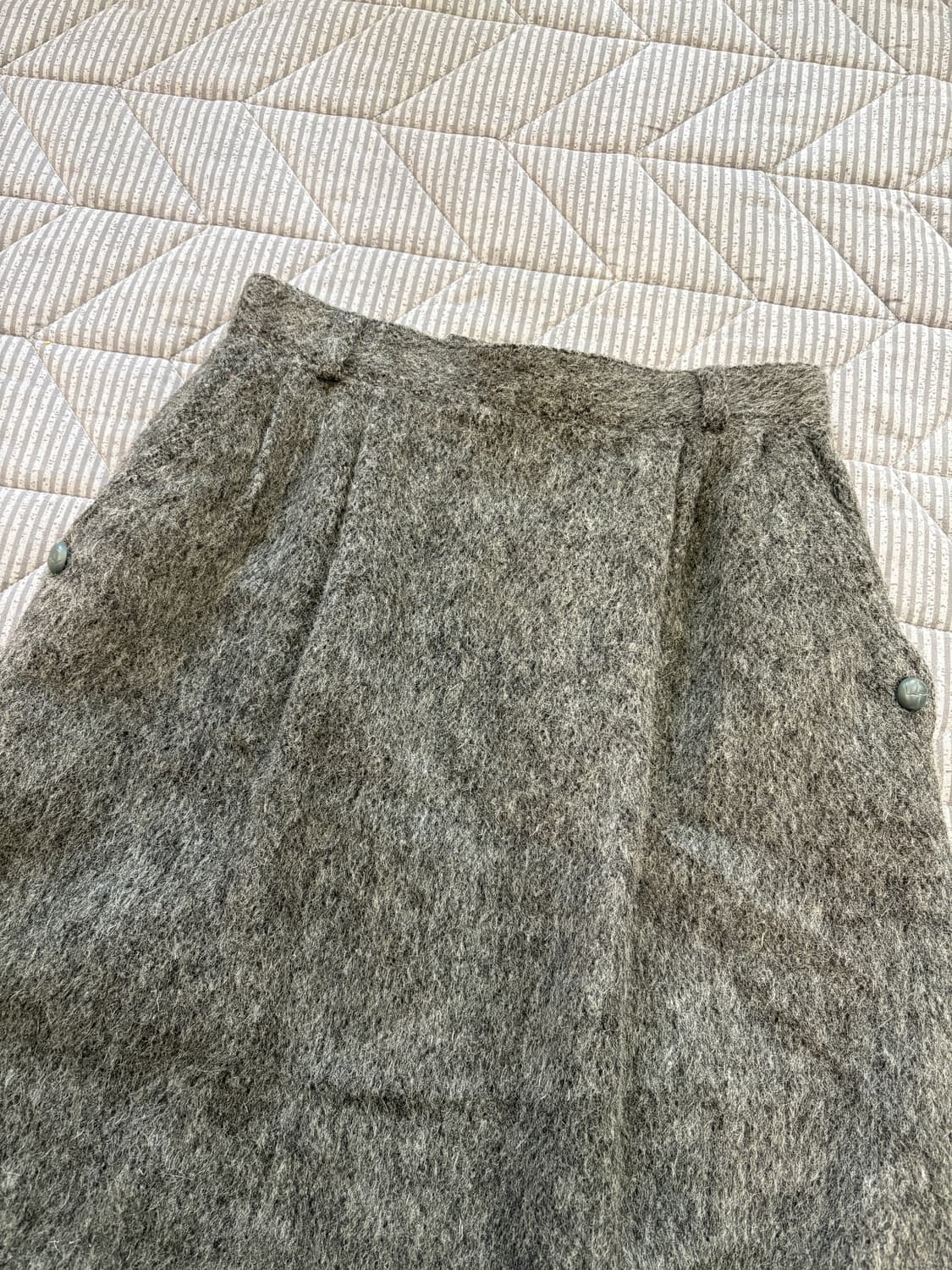 그레이 모헤어 스커트 상품이미지7