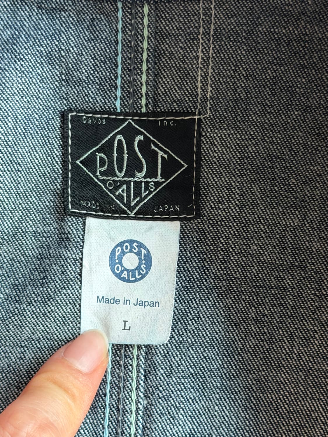 포스트오버올즈 데님 워크 자켓 L 상품이미지6