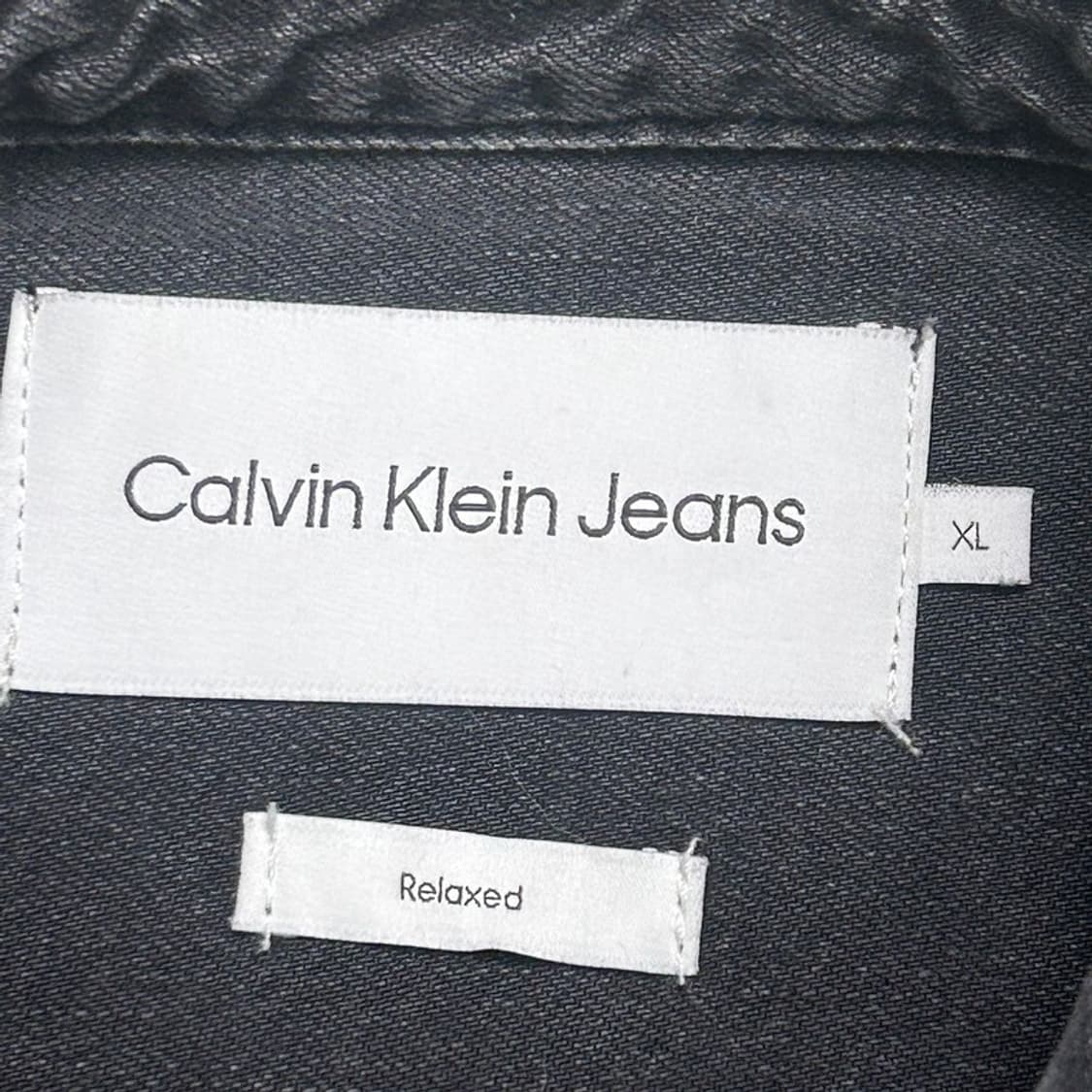 CALVIN KLEIN 블랙 데님 셔츠 XL 상품이미지6
