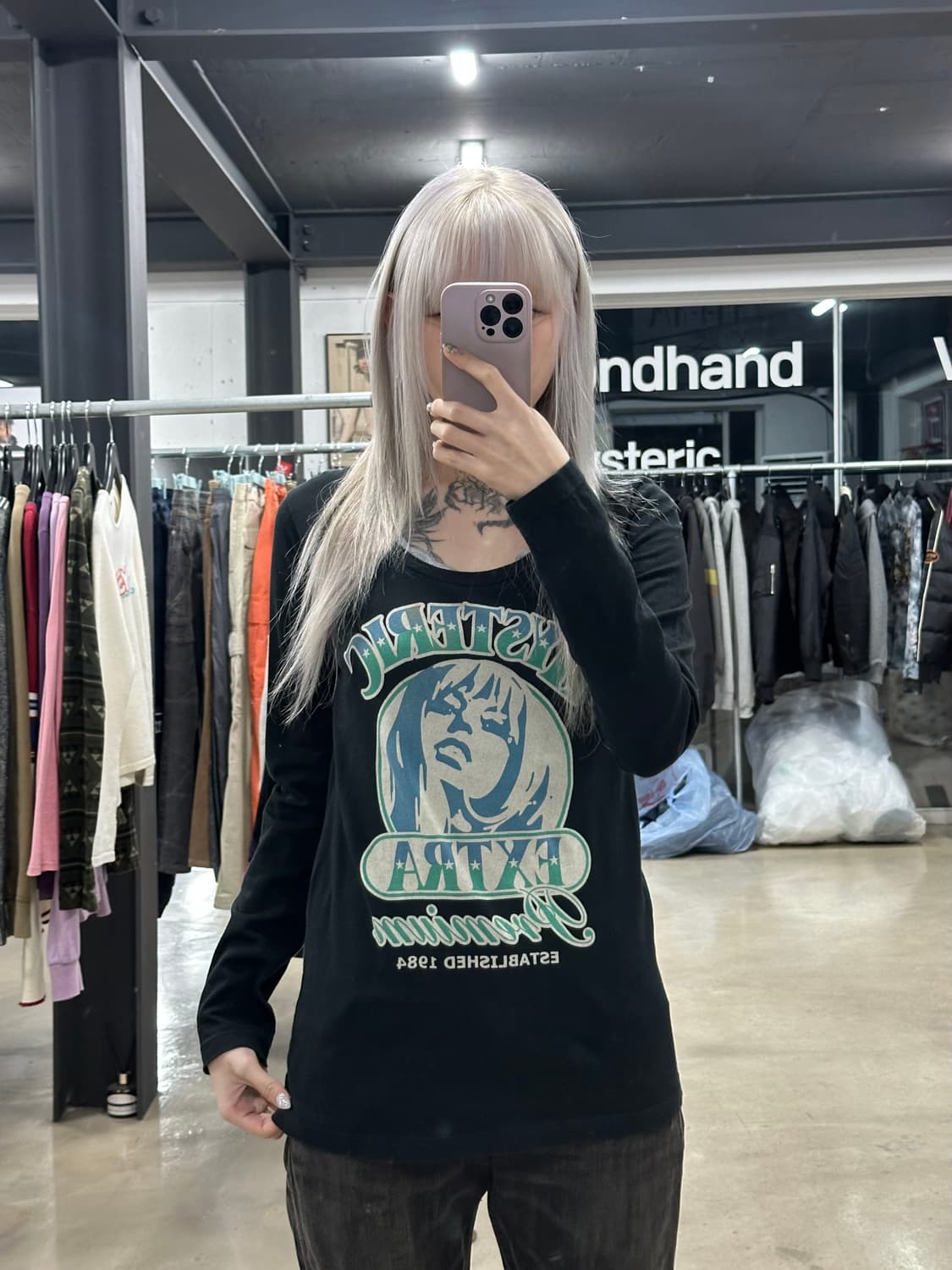 히스테릭 글래머 롱슬리브 긴팔티 상품이미지2