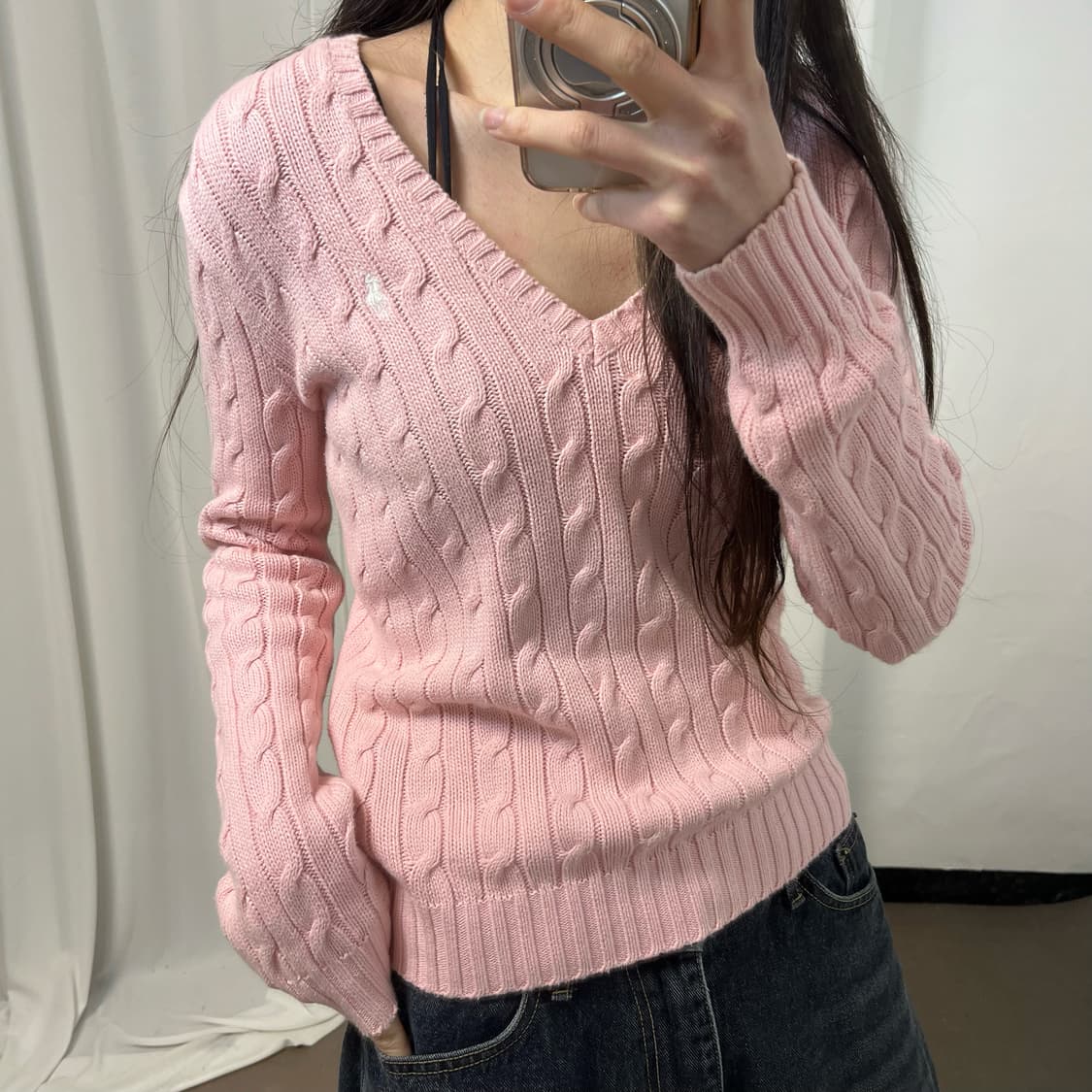 Polo Ralph Lauren Pink Cable Knit 상품이미지3