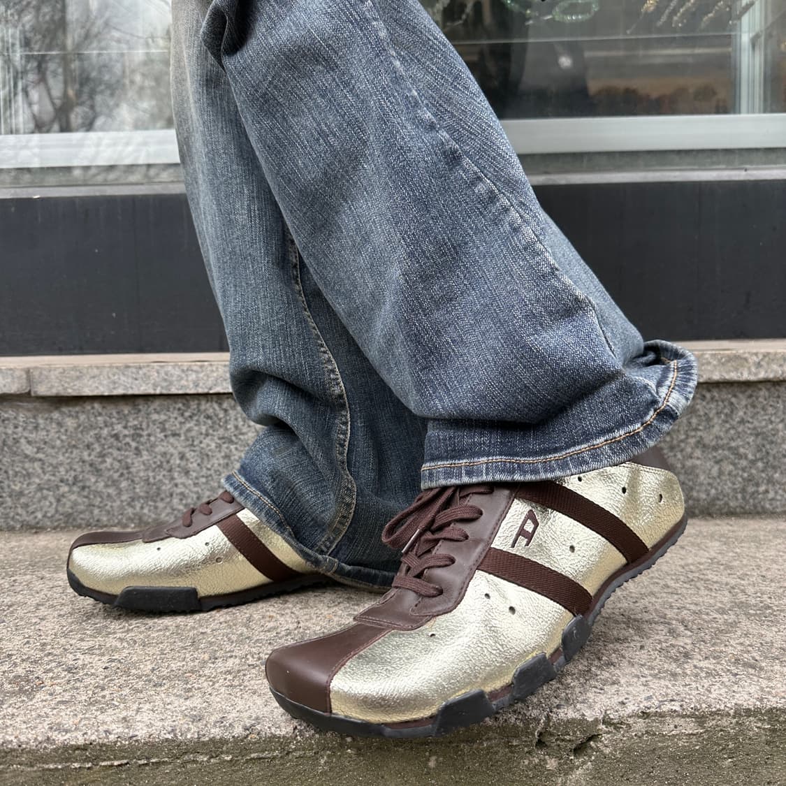 00s 레어 디젤 스퀘어토 스니커즈 풀박스 상품이미지9