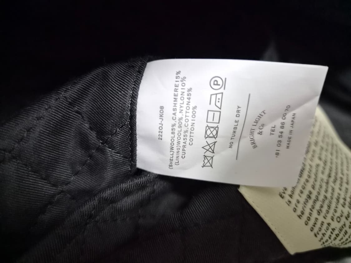 올드조 old Joe 캐시미어멜튼새들 코트 38 상품이미지6